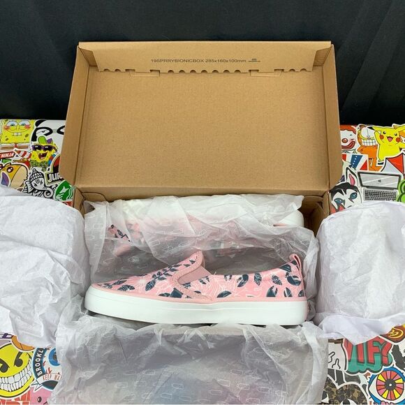 Sperry Crest Resort Pink Floral Slip Ons Women's Various Size - Picture 12 of 13